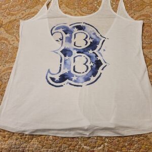 Boston Red Sox PINK Tee with deep plunge in back
